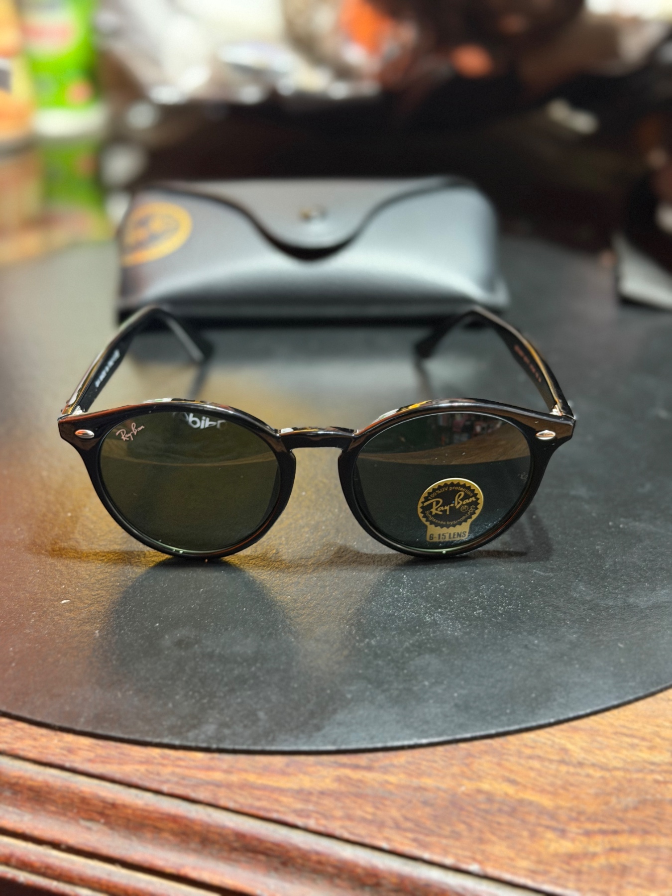 Gafas de Sol Panto Negras — Lentes Oscuros Protección UV - 1