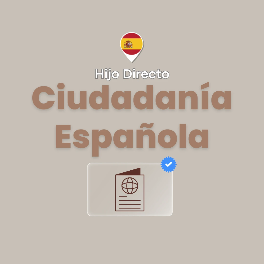 Ciudadanía Española para hijo/a directo