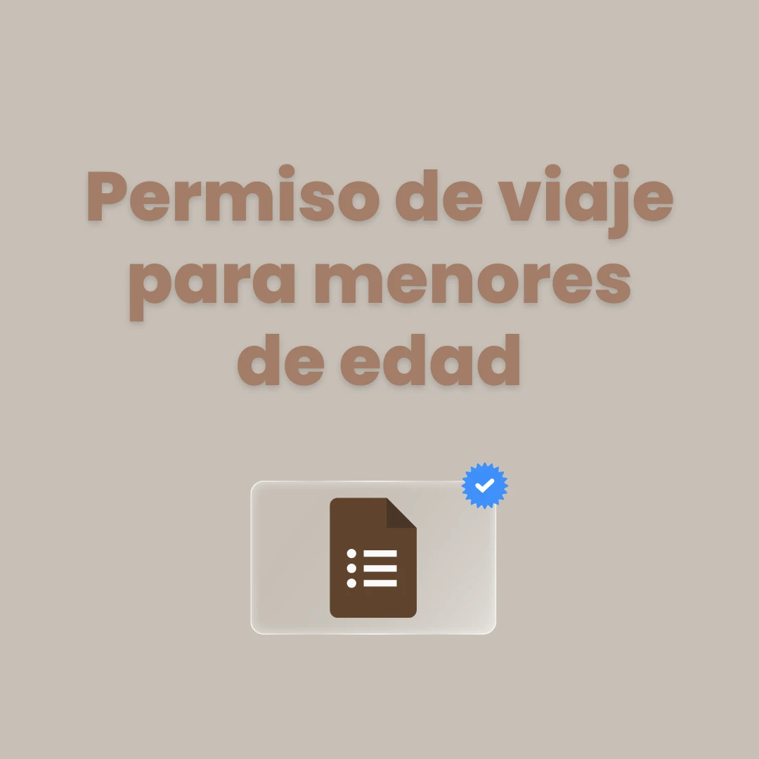 Permiso de viaje para menores de edad - Argentina - 1
