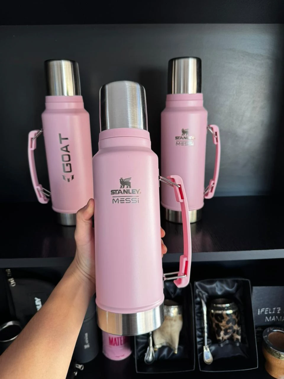 Termo Stanley 1.2L rosa, Messi GOAT - 3