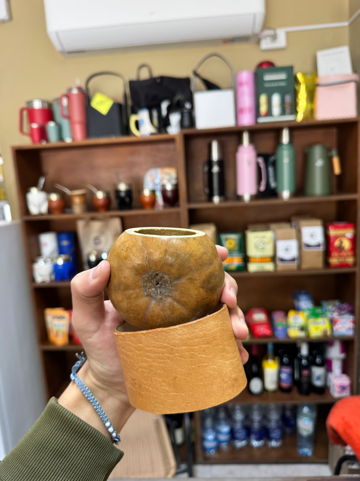 Mate Galleta, base cuero - 1