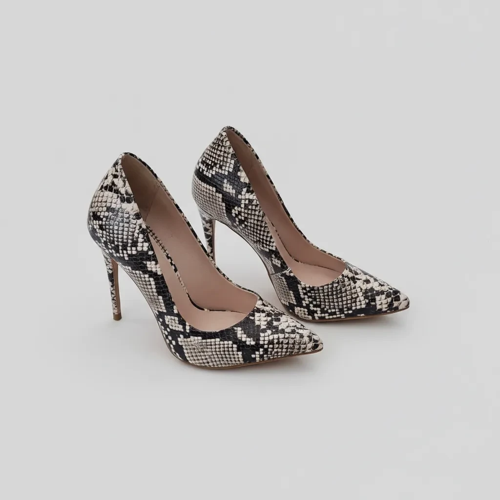 Stilettos Estampado Serpiente