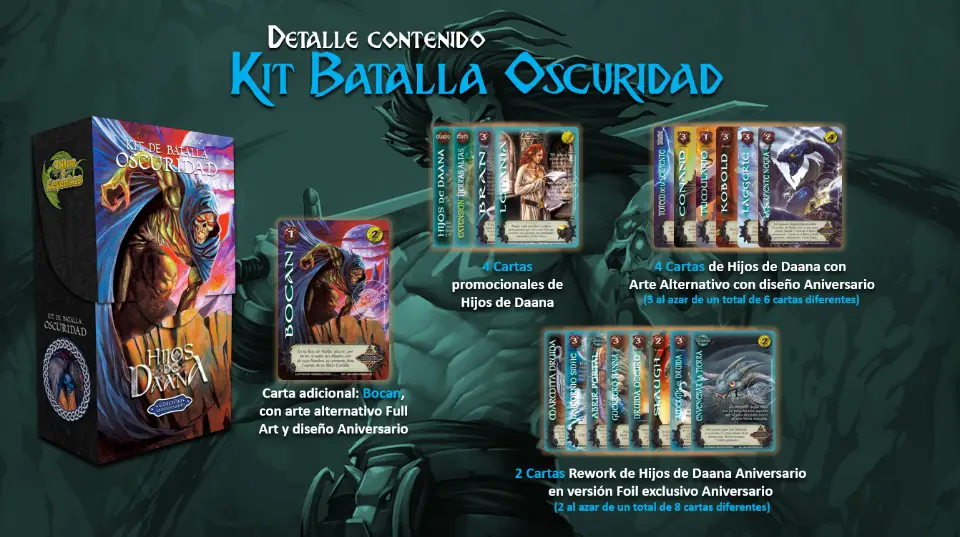 Kit Batalla Hijos de Daana - Oscuridad - 2