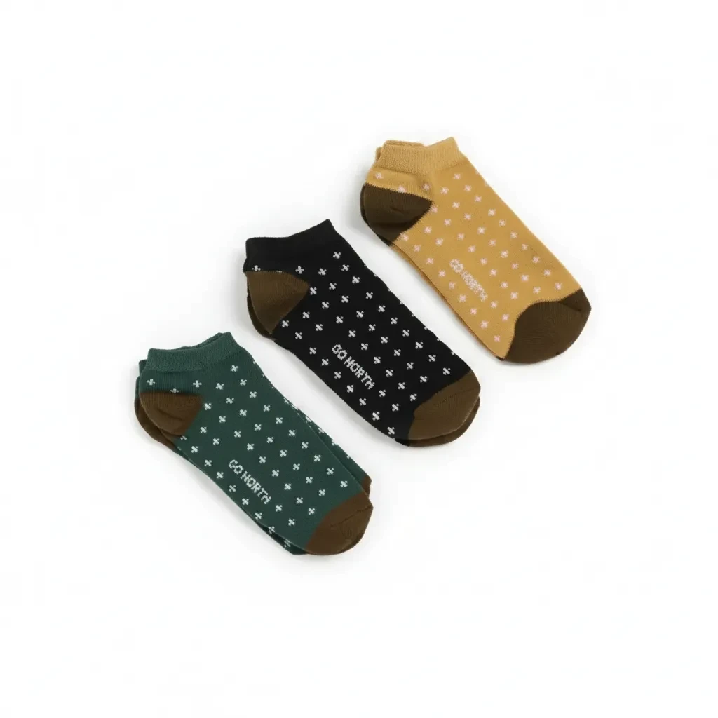 Pack x3 Soquetes Hombre Estampados Go North