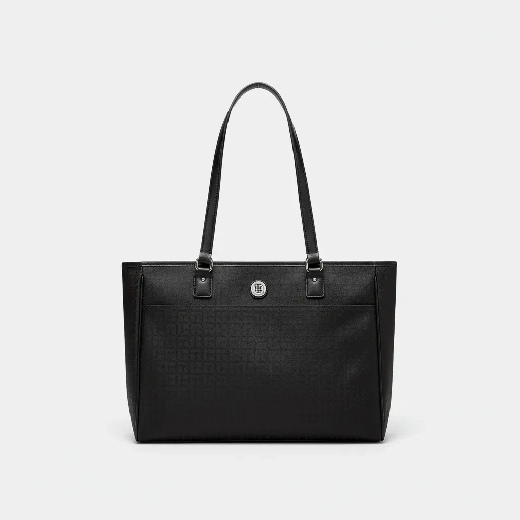 Cartera Tote Tommy Hilfiger Negra - 1