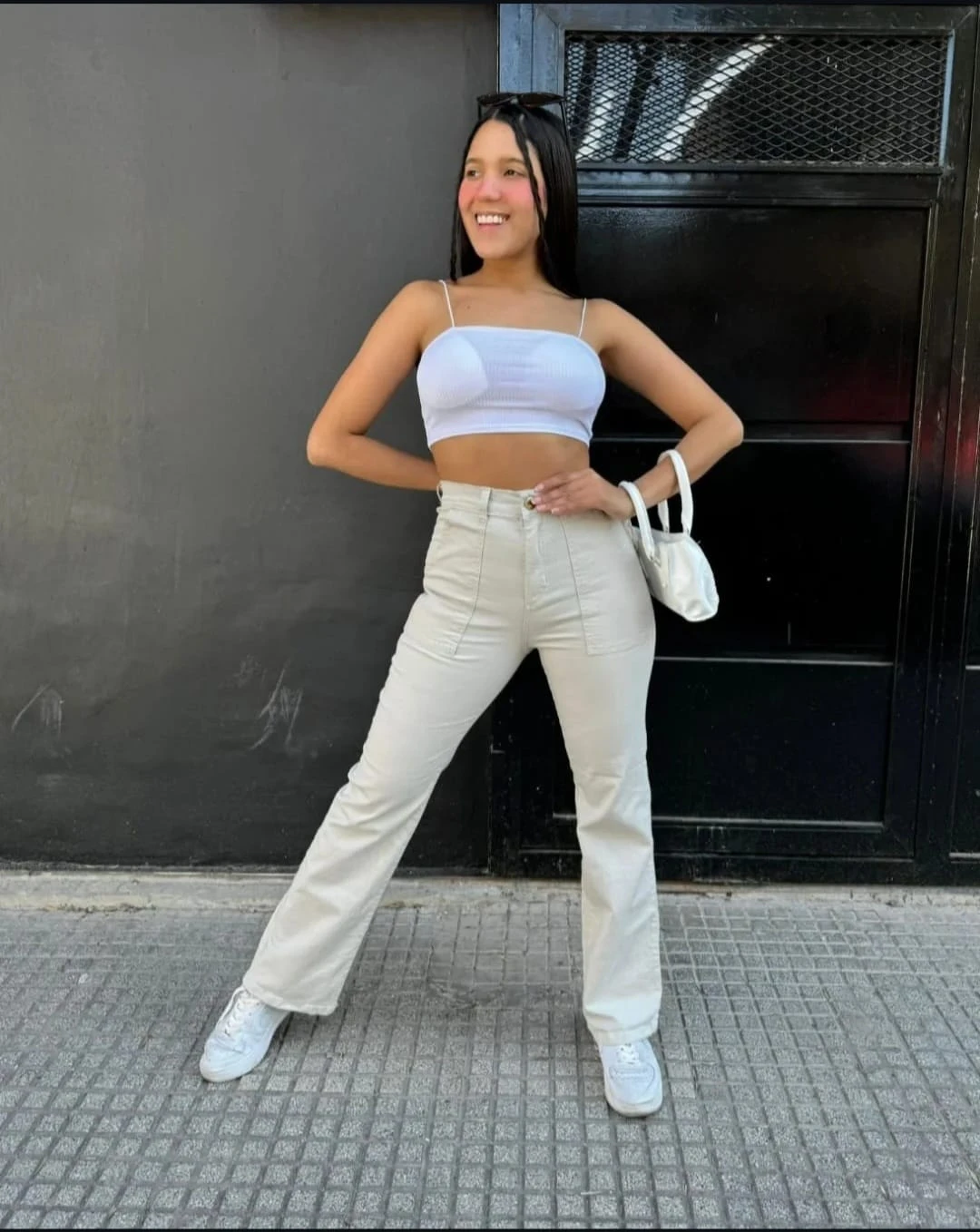 Wide leg elastizado carpintero - 1