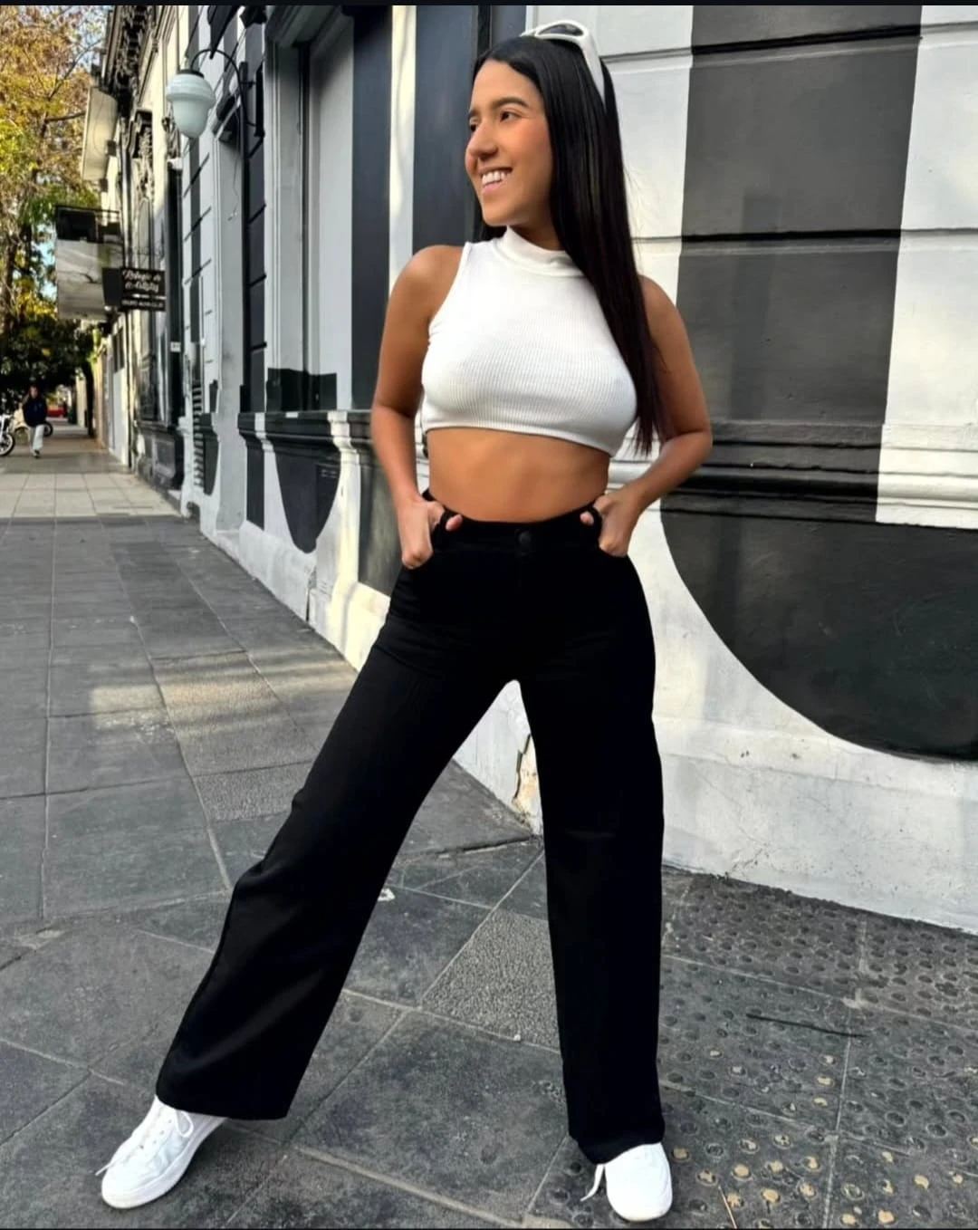 Wide leg elastizado - 1