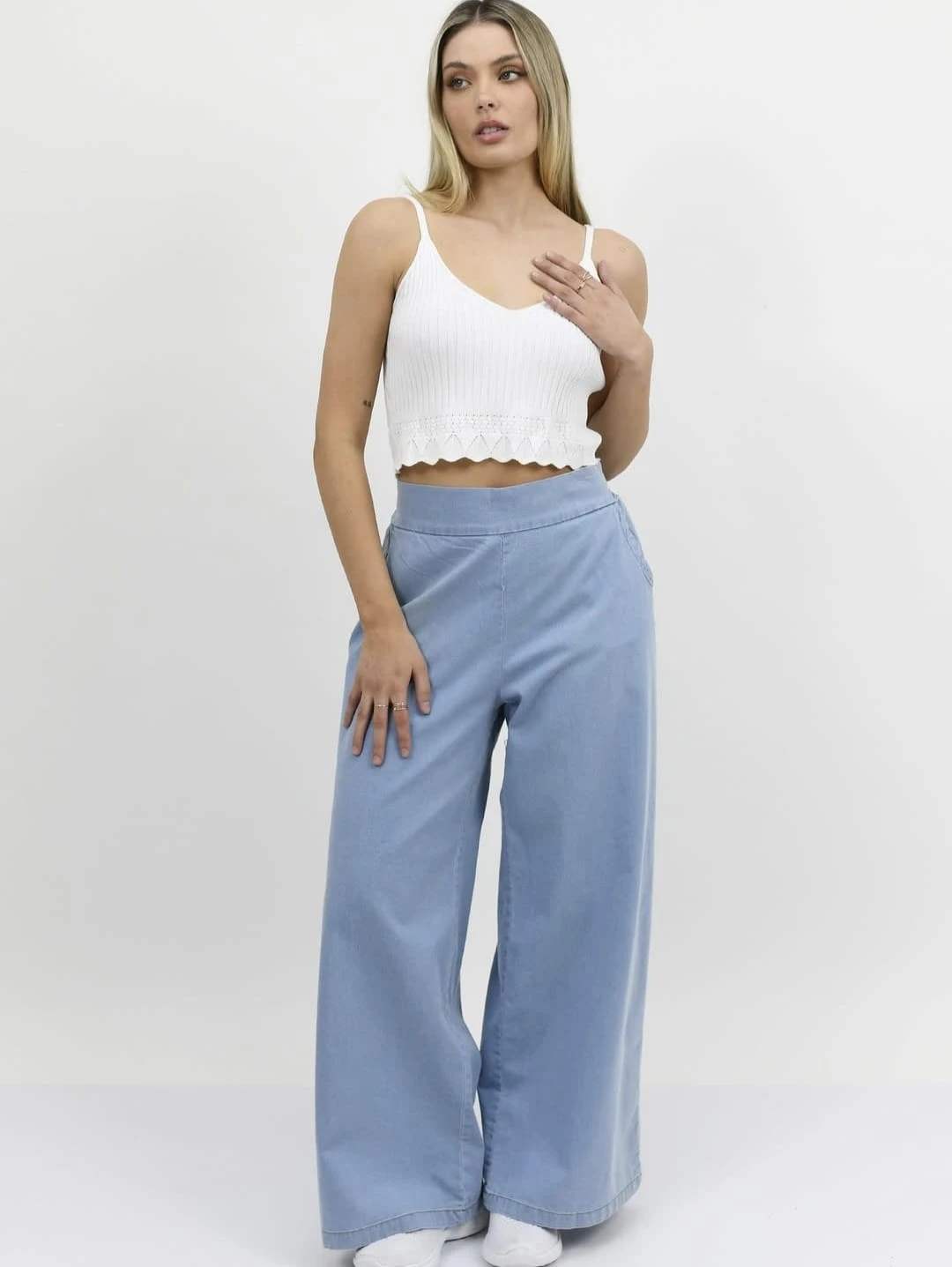 Wide leg rígido jean - 1