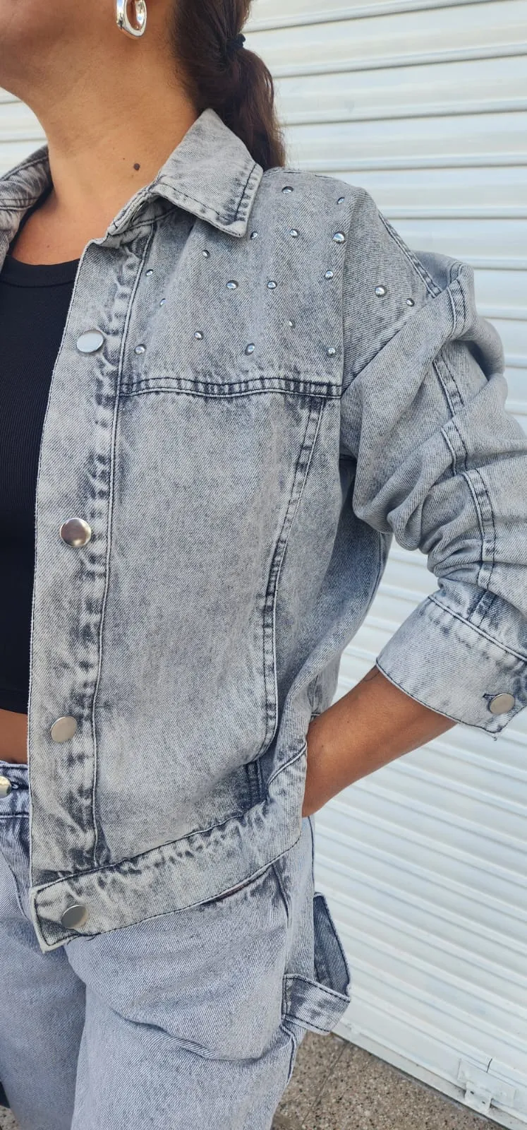 Campera rigida gris - 1