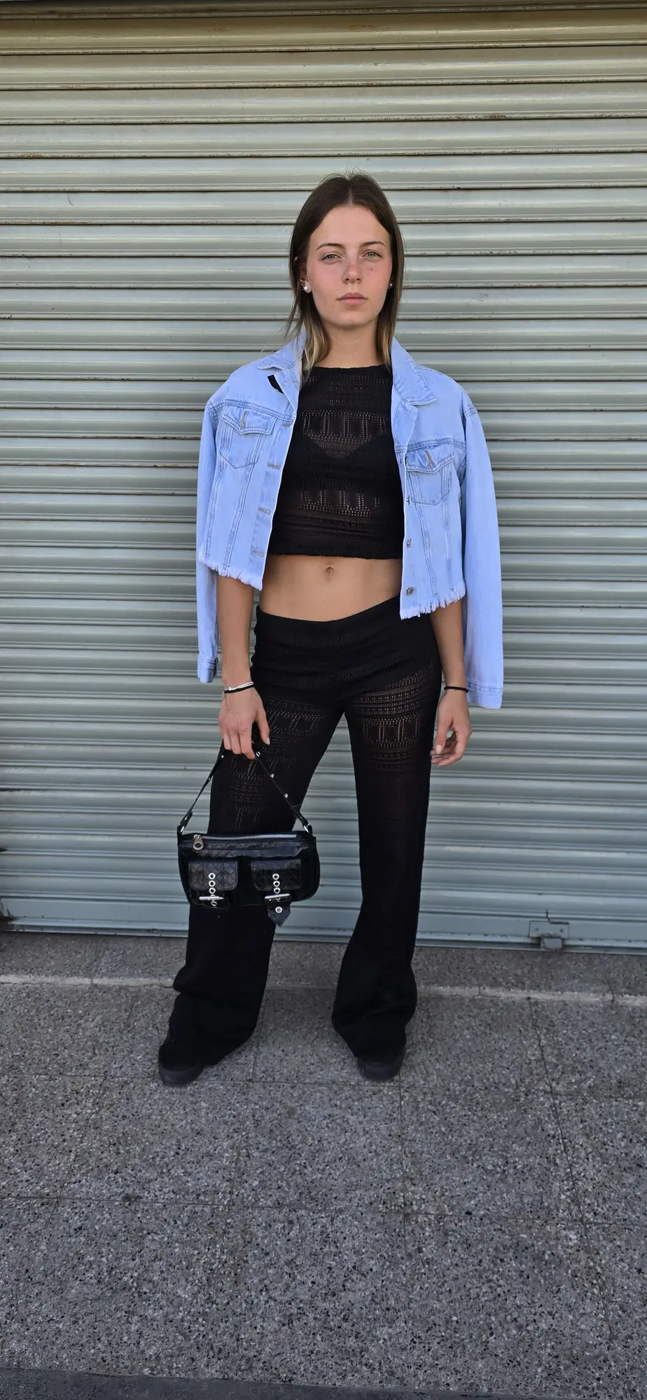 Campera jean deflecada - 1