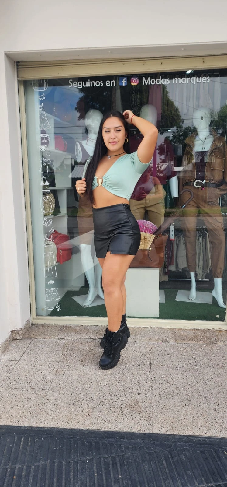 Short pollera engomado - 1