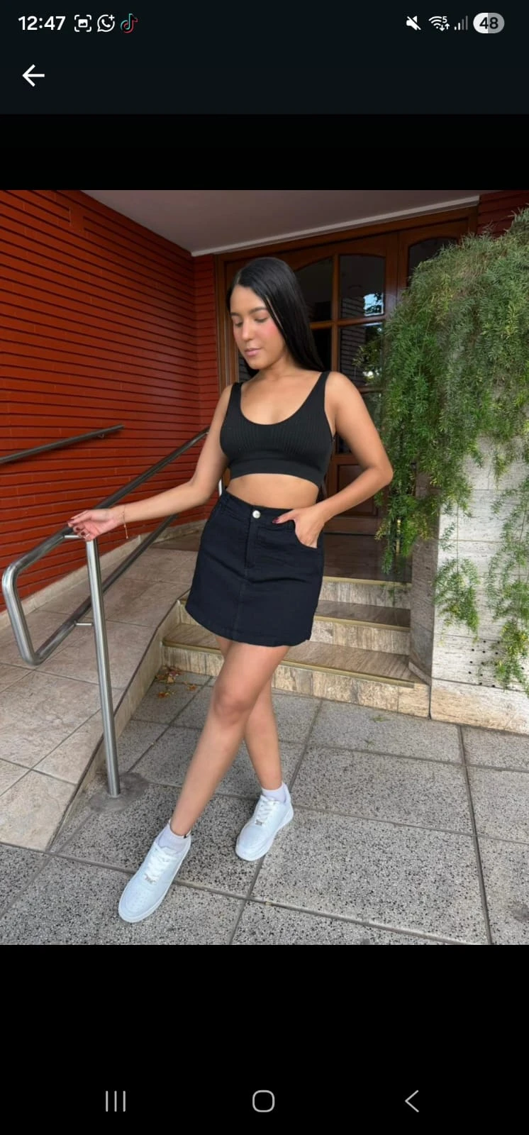 Short pollera elastizado - 1